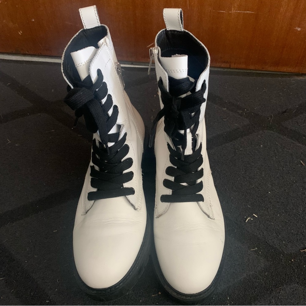 Lace Up Leather Boots